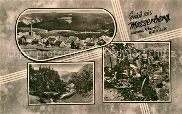 Masserberg Teilansichten Höhenluftkurort Landschaf
