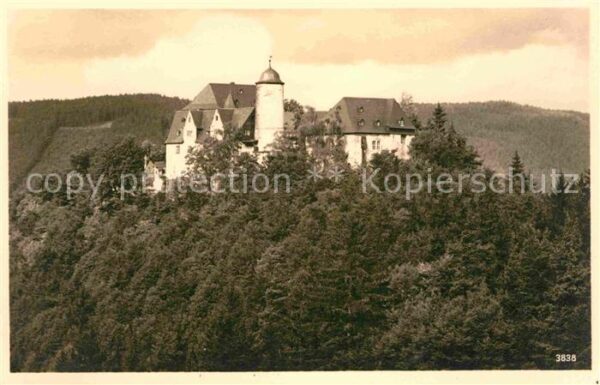 Leutenberg Thueringen Friedensburg Handabzug