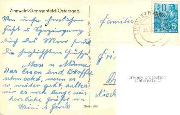 Zinnwald-Georgenfeld Panorama Viehweide Kuh Autobus – Bild 2
