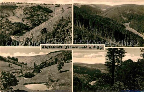 Frauenwald Thueringen Landschaftspanorama