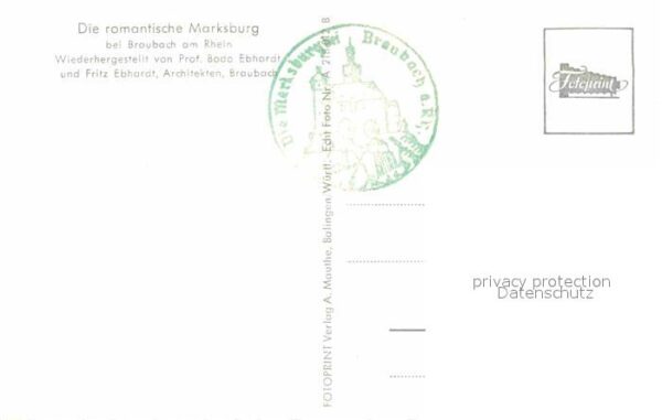 Braubach Rhein Marksburg Baumblüte – Bild 2