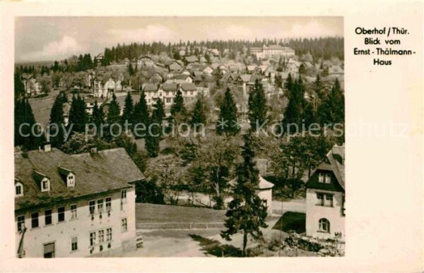 Oberhof Thueringen Blick vom Ernst Thälmann Haus