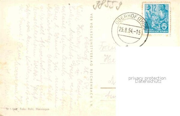 Oberhof Thueringen Blick vom Ernst Thälmann Haus – Bild 2