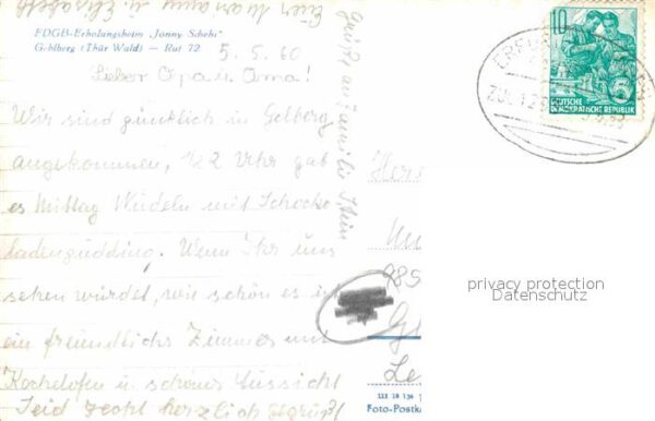 Gehlberg FDGB Erholungsheim Jonny Schehr – Bild 2