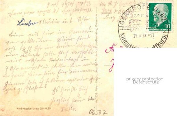 Gernrode Harz Ansicht mit FDGB Heim Fritz Heckert – Bild 2