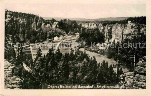 Schweizermuehle Saechsische Schweiz Panorama Oberes Bielatal