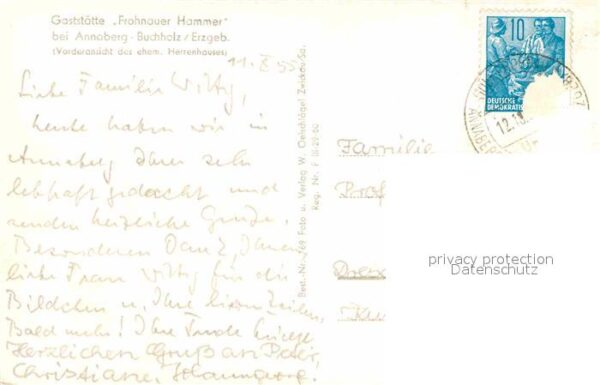 Annaberg-Buchholz Erzgebirge Gaststätte Frohnauer Hammer – Bild 2