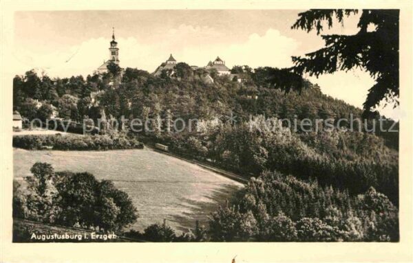 Augustusburg Blick zum Schloss