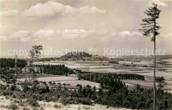 Augustusburg Landschaftspanorama mit Blick zur Augus