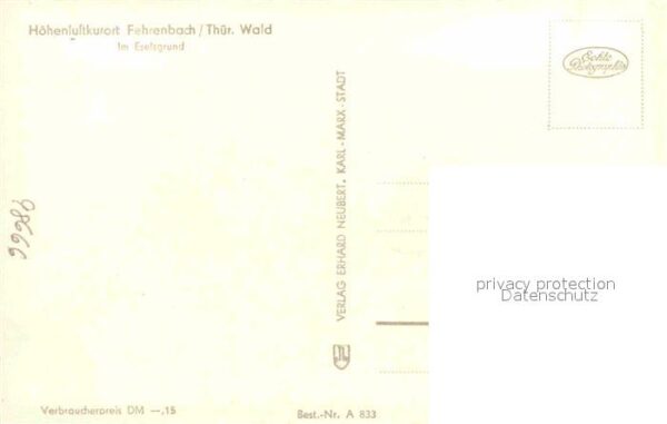 Fehrenbach Thueringer Wald Im Eselsgrund – Bild 2