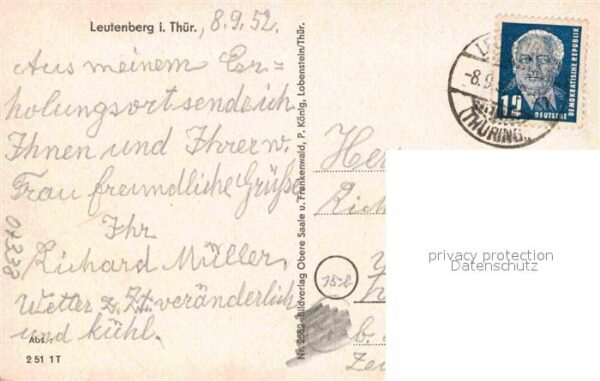 Leutenberg Thueringen Gesamtansicht mit Friedensburg – Bild 2
