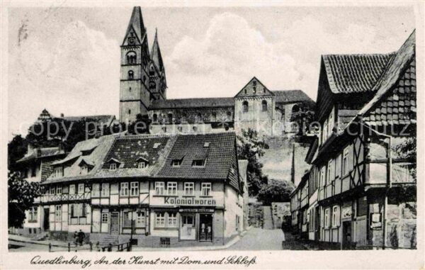 Quedlinburg An der Kunst mit Dom und Schloss Koloni