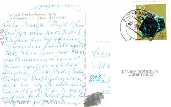 Bad Frankenhausen Solbad SVK Sanatorium Haus Hoheneck – Bild 2