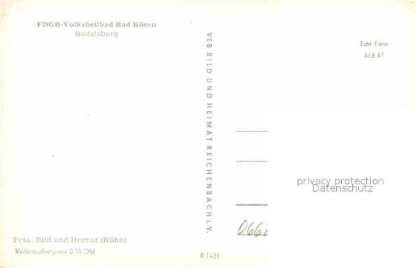 Bad Koesen Rudelsburg FDGB Volksheilbad – Bild 2