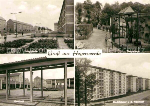 Hoyerswerda Magistrasse Tiergehege Hochhäuser Neust