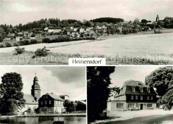 Heinersdorf  Lobenstein Ortsansicht mit Kirche
