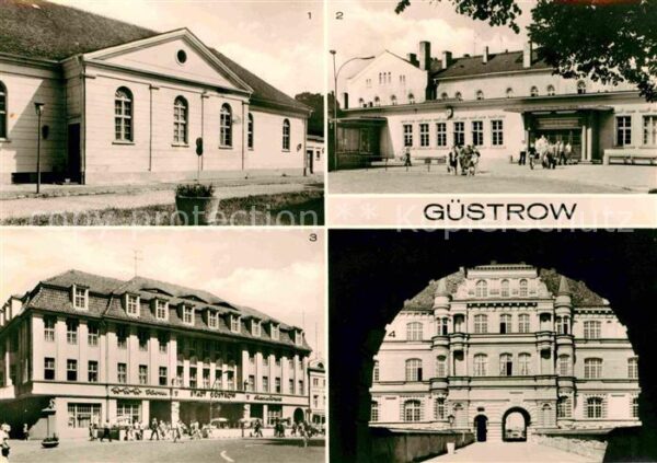 Guestrow Mecklenburg Vorpommern Ernst Barlach Theater Bahnhof HO Hotel