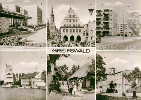 Greifswald HO Kaufhalle Ernst Thälmann Ring Rathau
