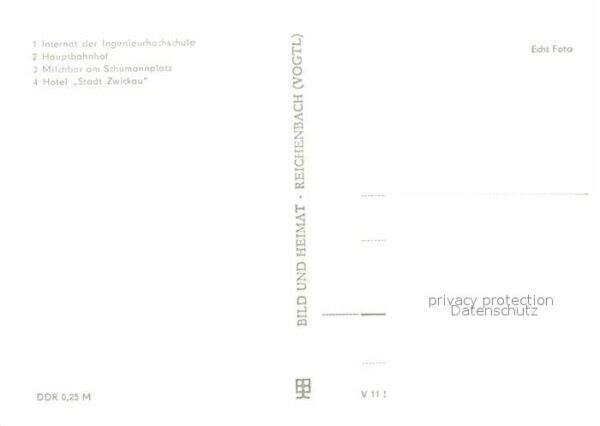 Zwickau Sachsen Internat Ingenieurhochschule Hauptbahnh – Bild 2