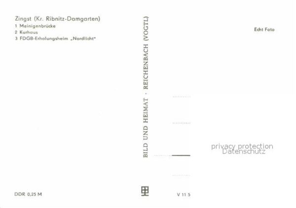 Zingst Ostseebad Meinigenbrücke Kurhaus FDGB Erholungshe – Bild 2