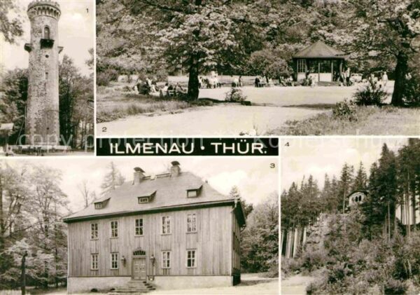 Ilmenau Thueringen Aussichtsturm Kickelhahn Musikpavillon