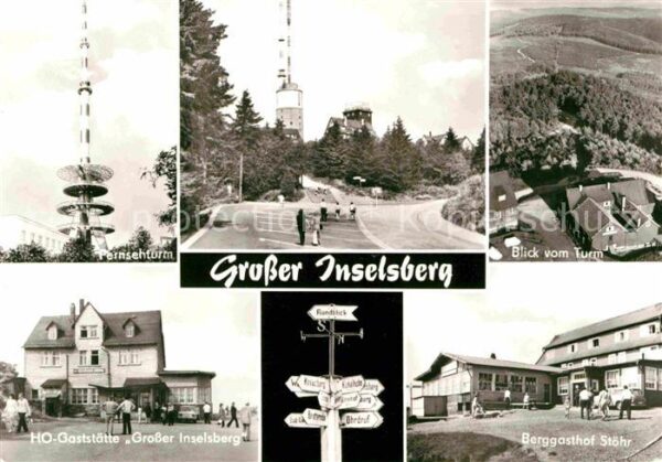 Grosser Inselsberg Fernsehturm Sender Berggasthof Stöhr HO
