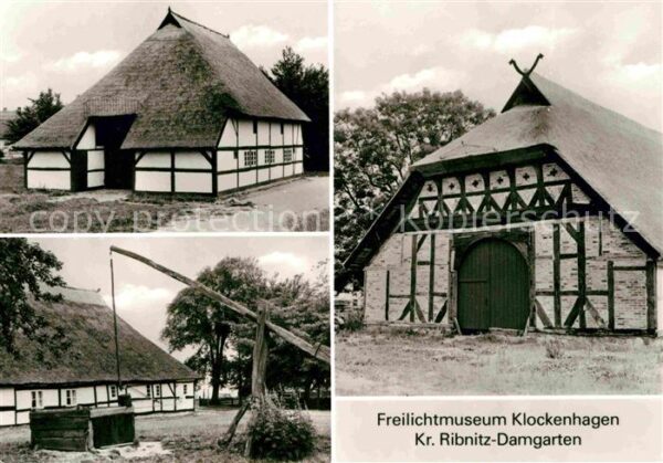 Klockenhagen Freilichtmuseum Bauernhaus Scheune Zieh