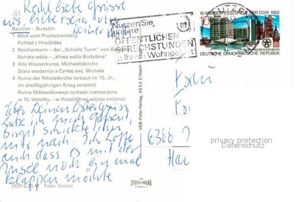 Bautzen Blick vom Proitschenberg Reichenturm Sc – Bild 2