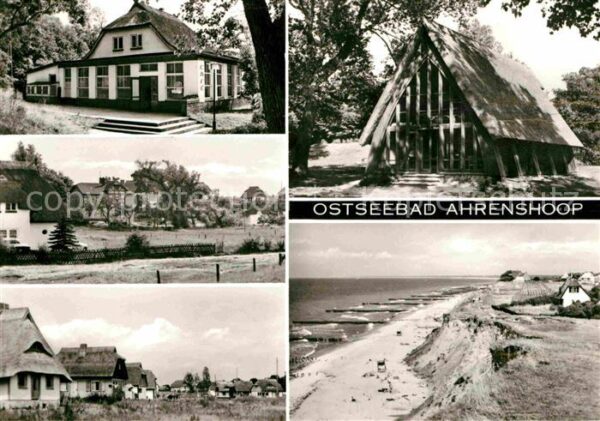 Ahrenshoop Ostseebad Teilansichten Kirche Strand Küste