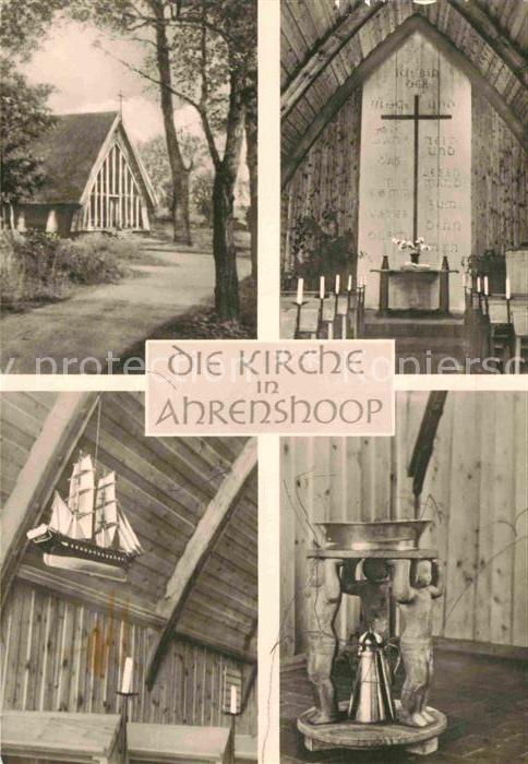 Ahrenshoop Ostseebad Kirche Altarwand Taufbecken Handschnitz