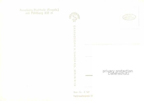 Annaberg-Buchholz Erzgebirge Ortsansicht mit Kirche Blick zum Pöhlbe – Bild 2