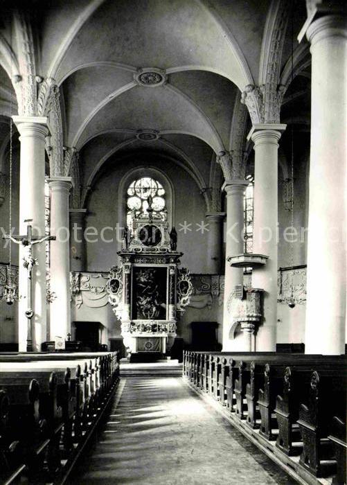 Marienberg Erzgebirge St Marienkirche Innenansicht Altar