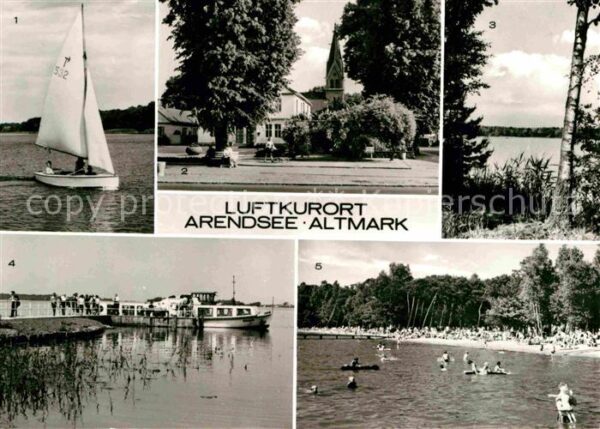 Arendsee Altmark See Segelboot Rathaus Schramper Eck Fah