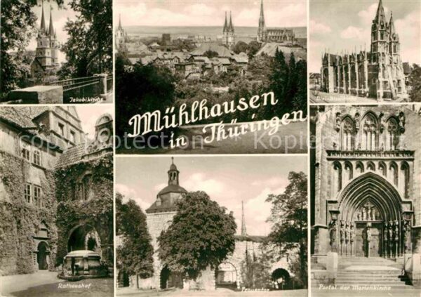 Muehlhausen Thueringen Jakobikirche Divi Blasiikirche Portal M