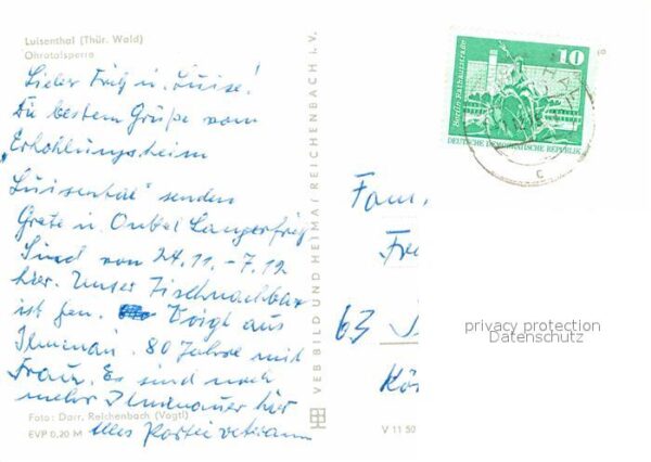 Luisenthal Ohratalsperre Sperrmauer Stausee – Bild 2
