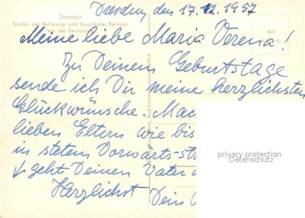 Dresden Strasse der Befreiung Neustädter Rathau – Bild 2