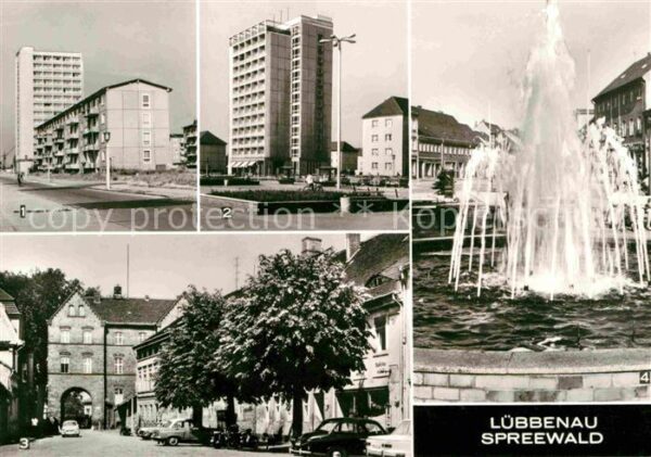 Luebbenau Spreewald Neustadt Strasse der Jugend Roter Platz