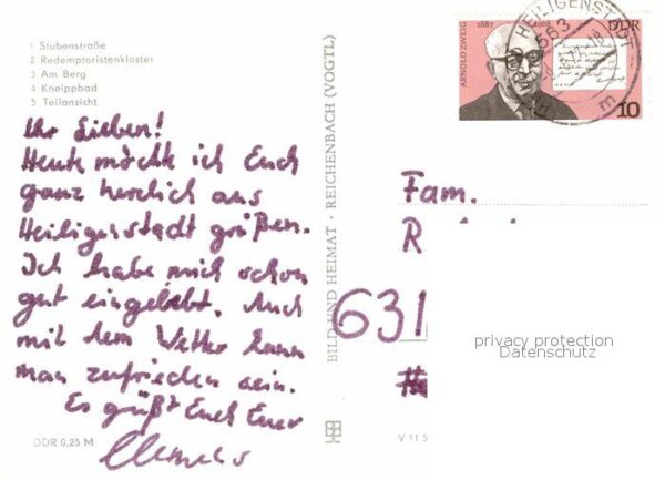 Heiligenstadt Eichsfeld Stubenstrasse Redemptoristenkloster Am – Bild 2
