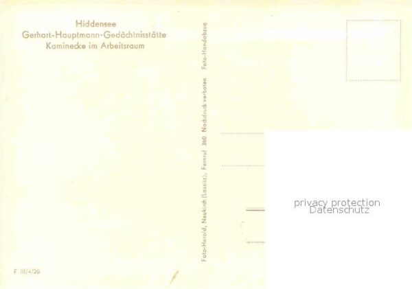 Kloster Hiddensee Gerthart Hauptmann Gedächtnisstätte Kam – Bild 2