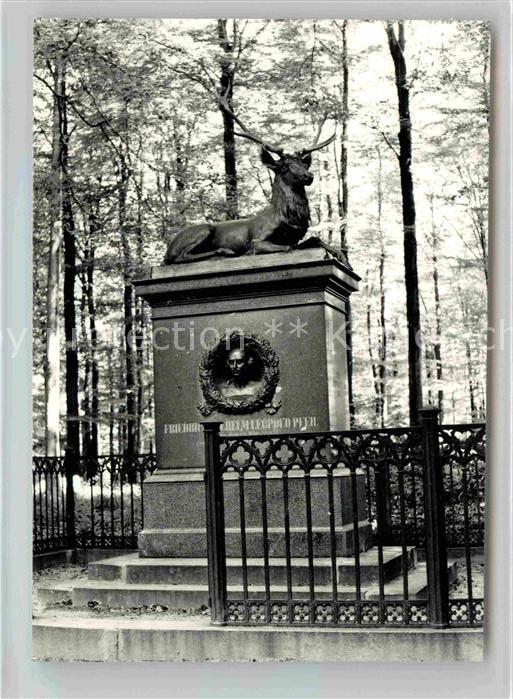 Friedrichsbrunn Harz Wilhelm Pfeil Denkmal Hirschskulptur