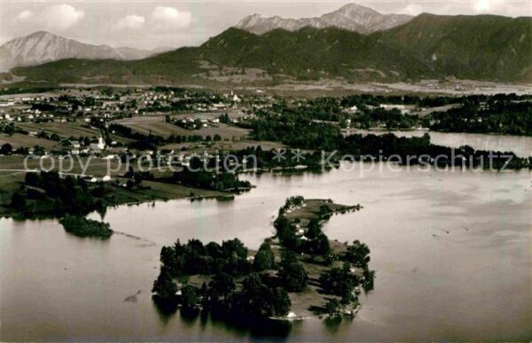 Staffelsee mit Insel Buchau Seehausen und Murnau