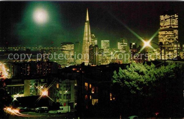 San Francisco California View at night