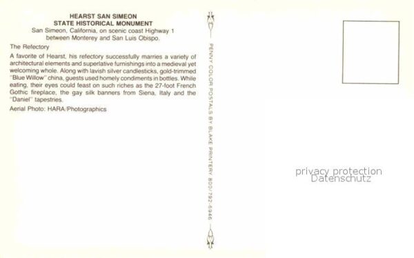 San Simeon State Historical Monument Silver candle – Bild 2