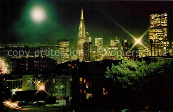 San Francisco California at night