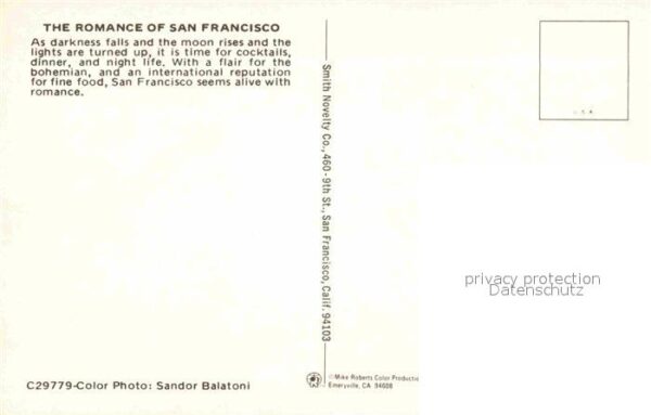 San Francisco California at night – Bild 2