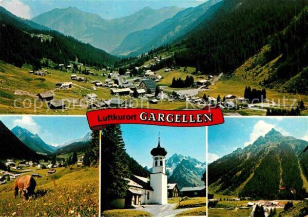 Gargellen Vorarlberg Montafon Panorama Kirche