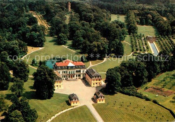 Calden Schloss Wilhelmsthal mit Park Fliegerau