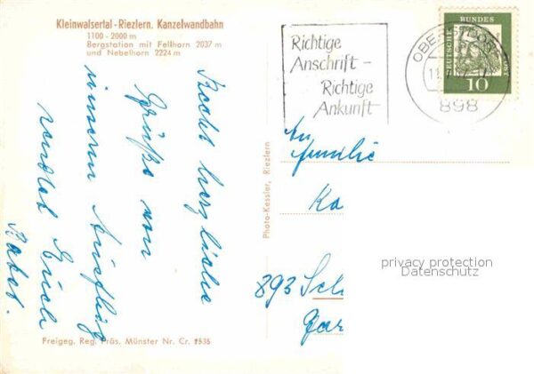 Riezlern Kleinwalsertal Vorarlberg Kanzelwandbahn Bergstation mit Fellhorn – Bild 2