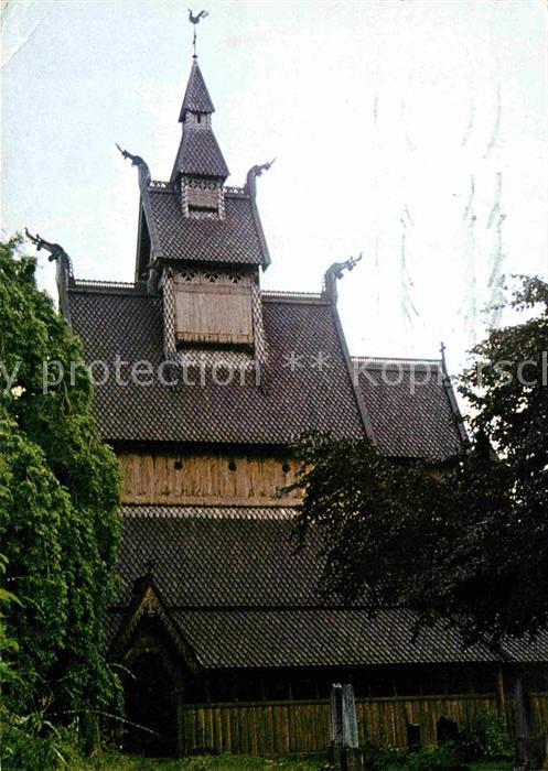 Norwegen Norge Stabkirche Hölzerne Baukunst