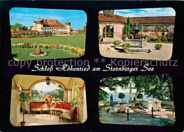 Starnbergersee Schloss Höhenried Park Brunnen Grabstät
